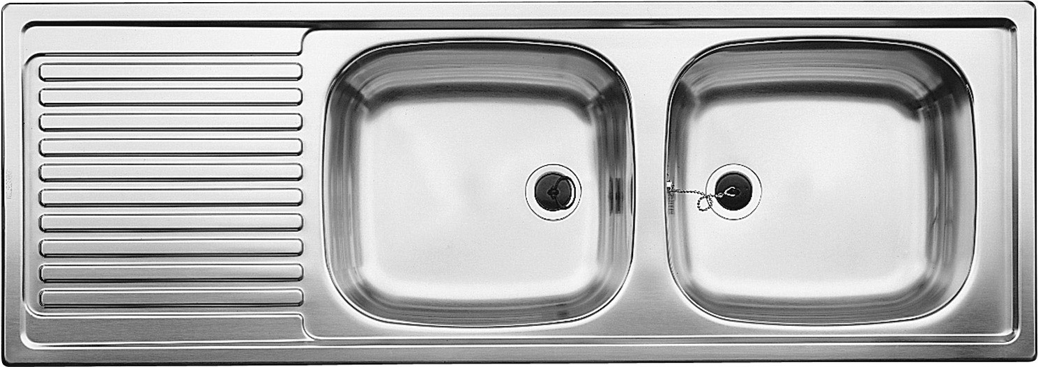 Kuchynský drez Blanco TOP EZS 12x4-2 nerez prírodný lesk 500374