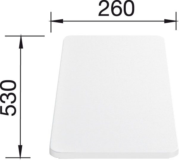 Blanco krájacia doska biely plast 217611