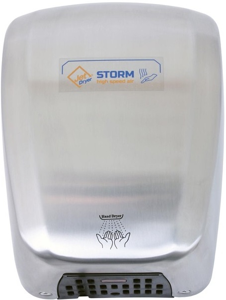 Vysúšač rúk Jet Dryer STORM strieborný