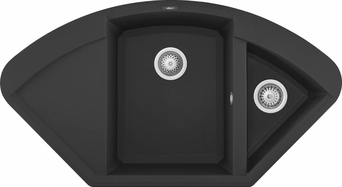 Kuchynský drez Elleci EASY CORNER G40 full black