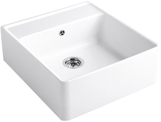 Kuchynský drez Villeroy & Boch Single 595 keramika biela