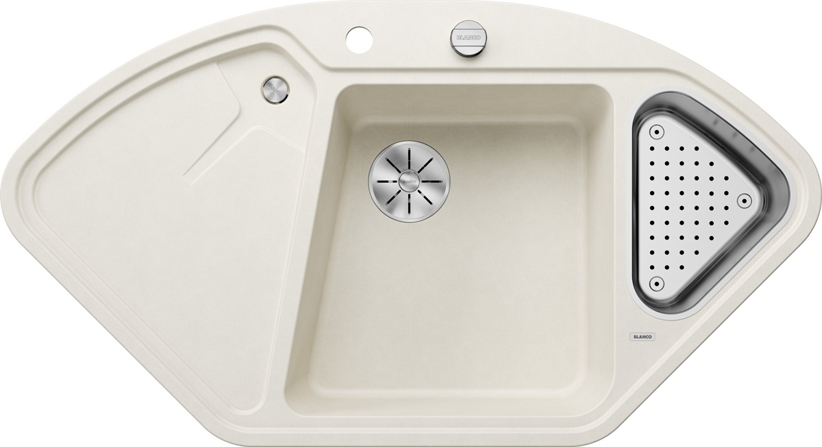 Kuchynský drez Blanco DELTA II biela soft s excentrom 527055