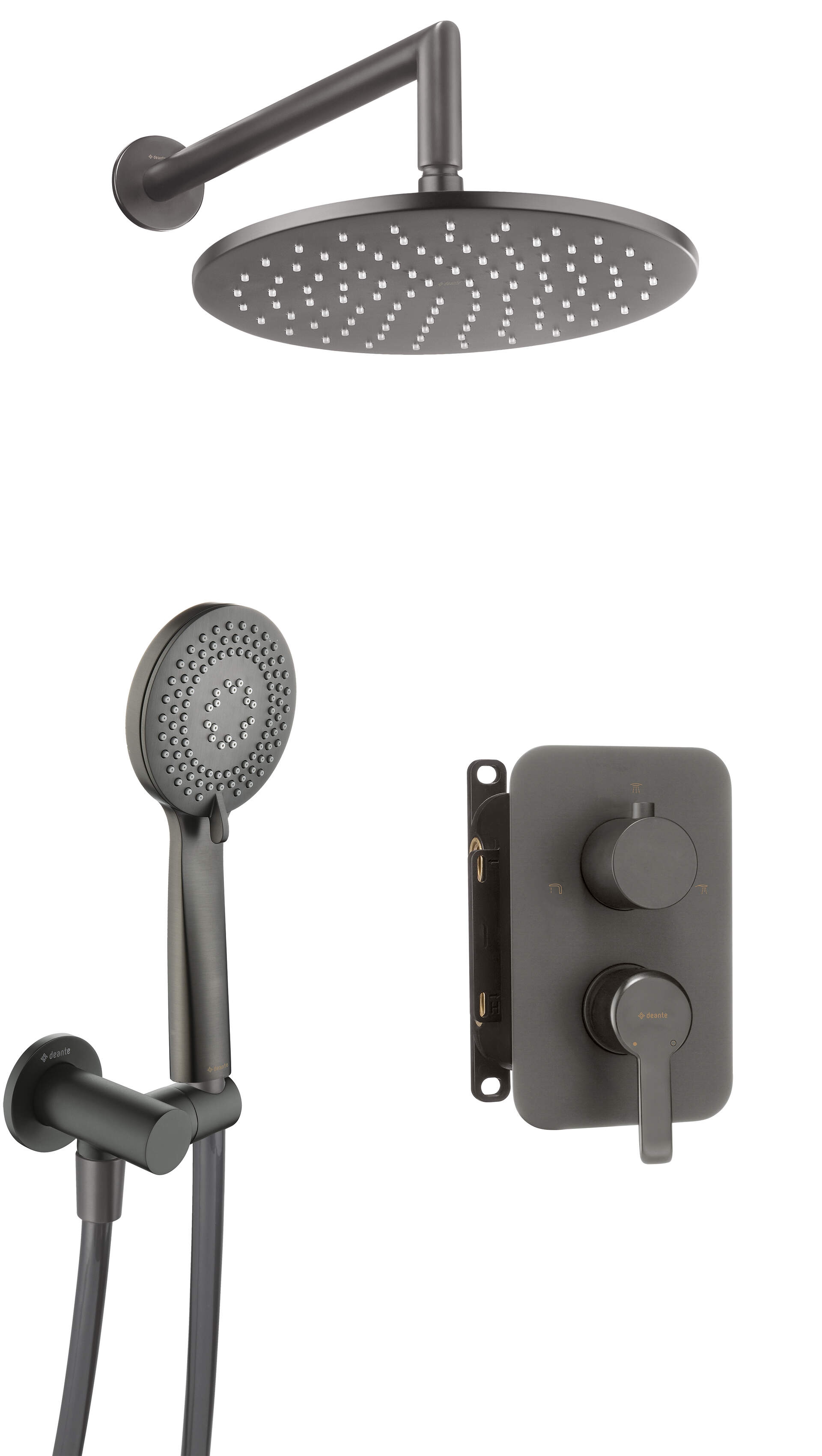 Podomietkový sprchový set Deante ARNIKA BXYZDQAM titanium