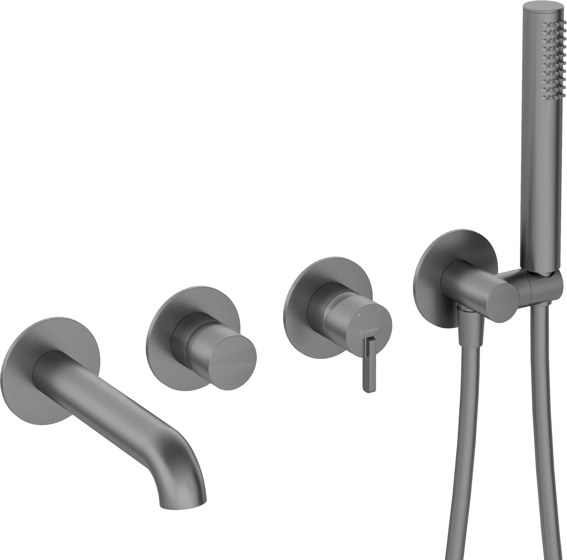 Vaňová batéria Deante SILIA BQS D18P titanium