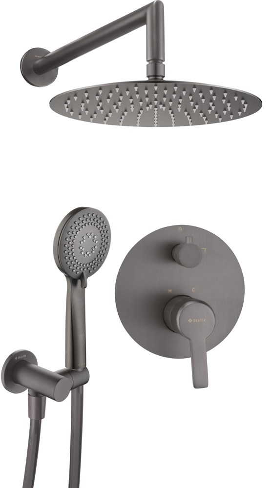 Podomietkový sprchový set Deante ARNIKA NAC D9QP titanium