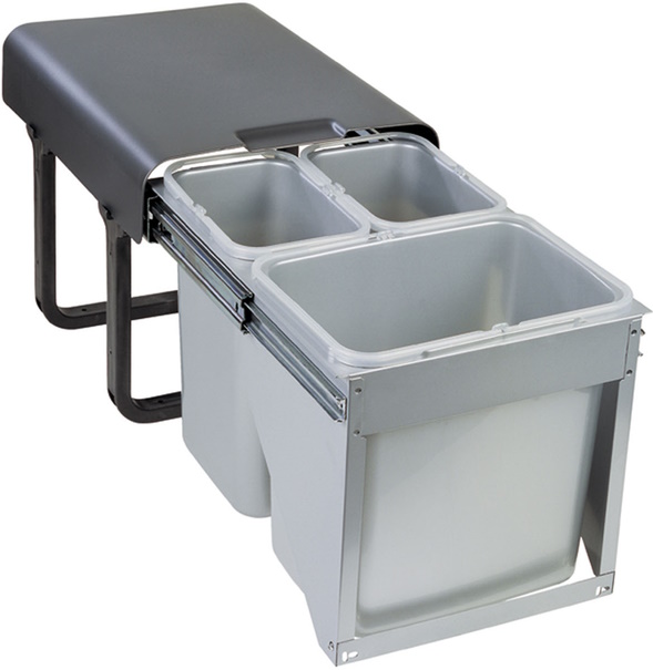 Sorter Sinks EKKO FRONT 40 2x8l+ 1x16l