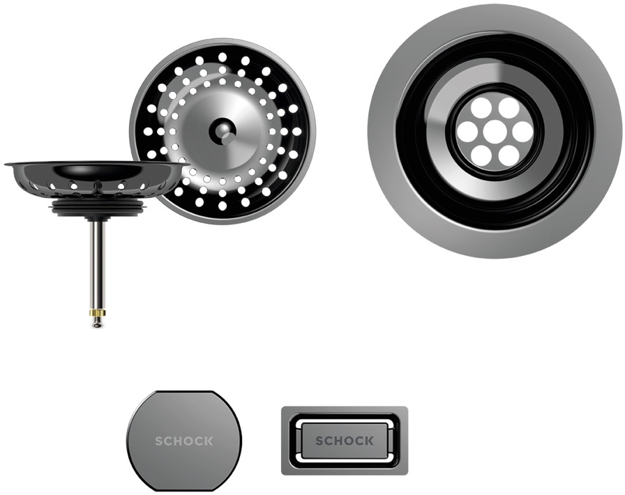 Schock viditeľné časti Gunmetal brushed 400055GUB