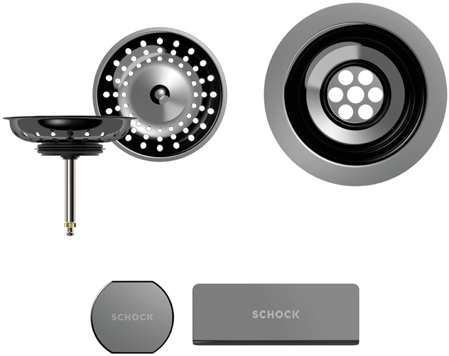 Schock viditeľné časti Gunmetal brushed 400065GUB