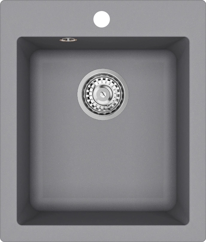Kuchynský drez Helika SIMPLEX SQS100 alumetallic