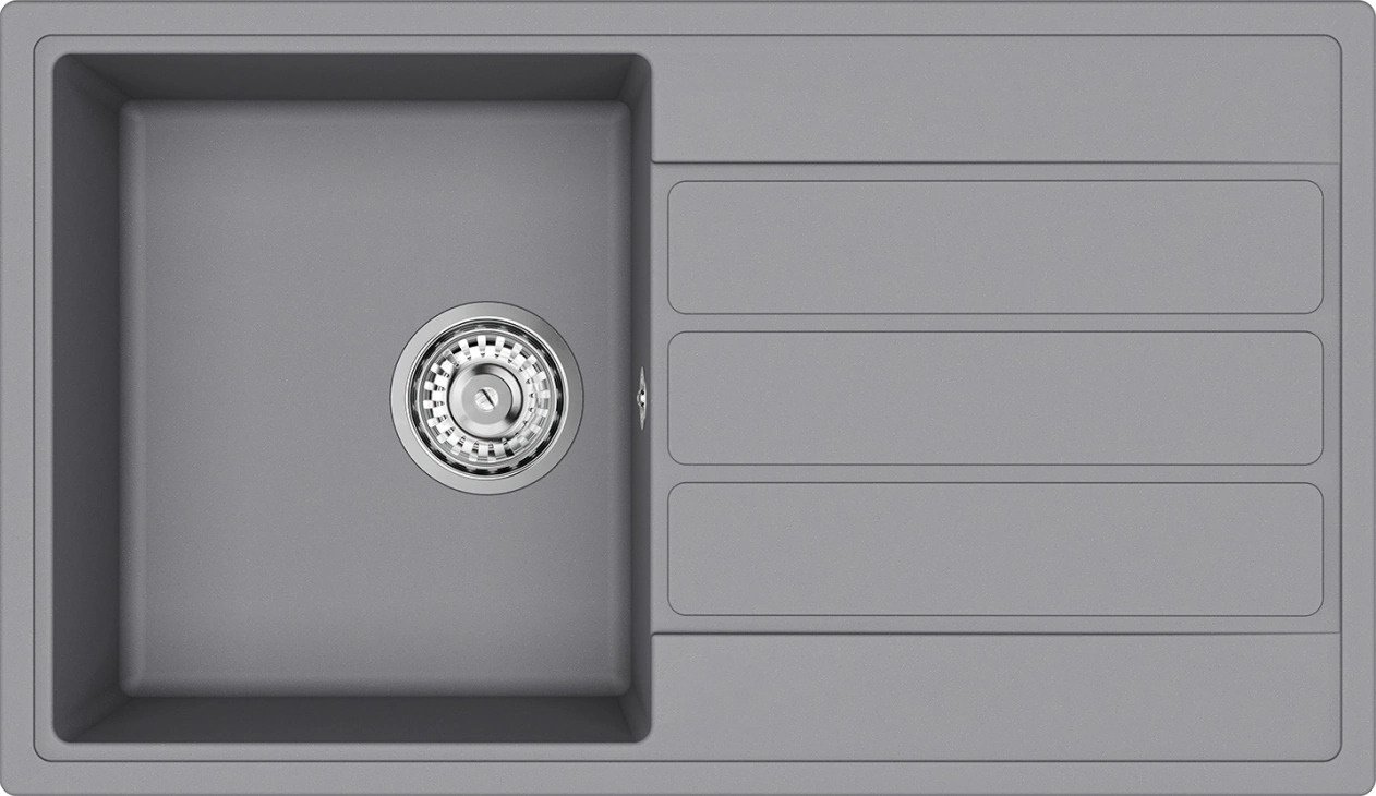 Kuchynský drez Helika ECO-3 alumetallic
