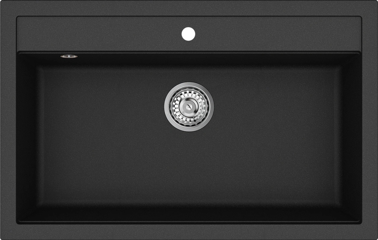 Kuchynský drez Helika QUADRO SQQ103 black metallic