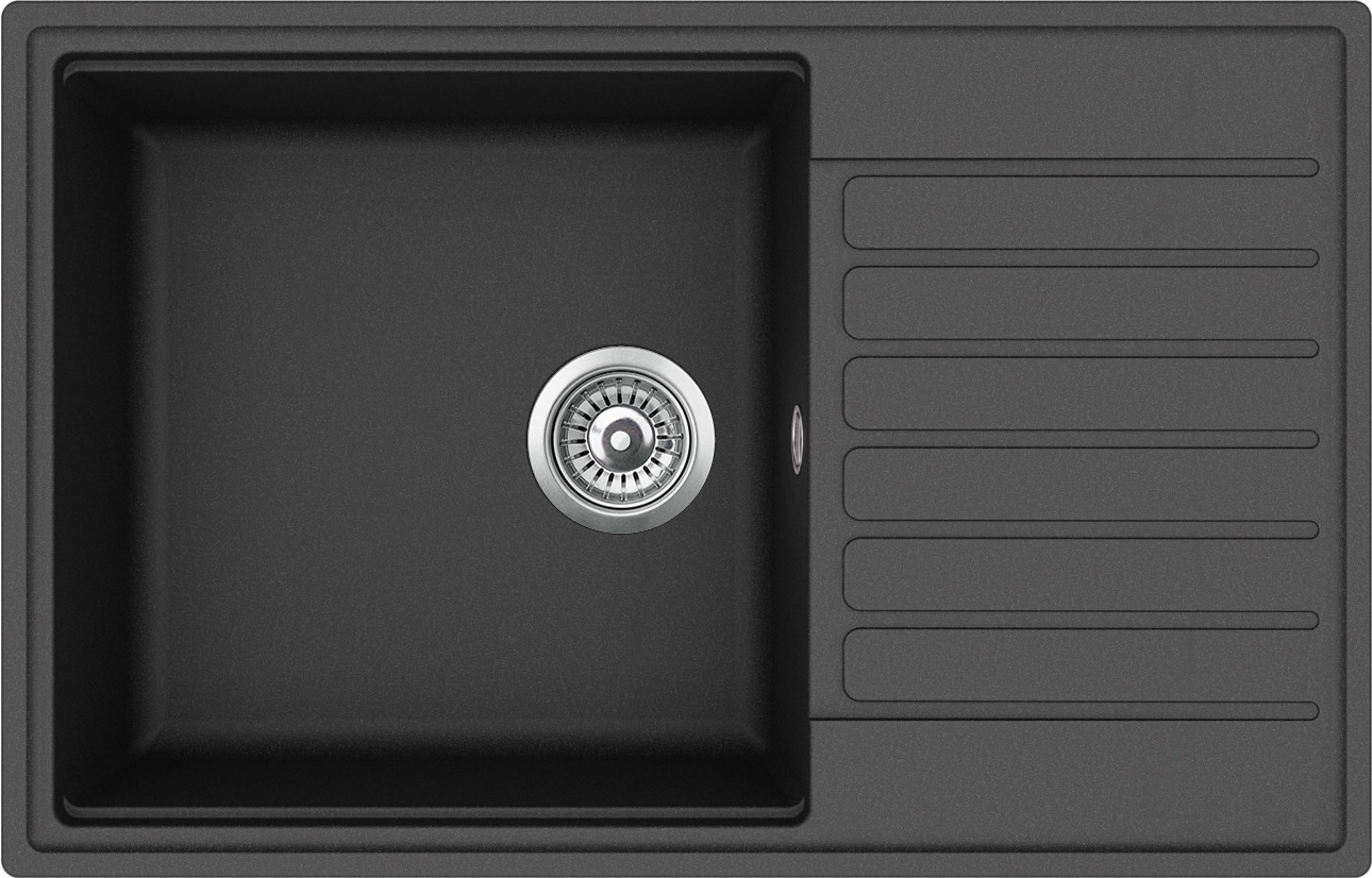 Kuchynský drez Helika KOPA SQK105 black metallic