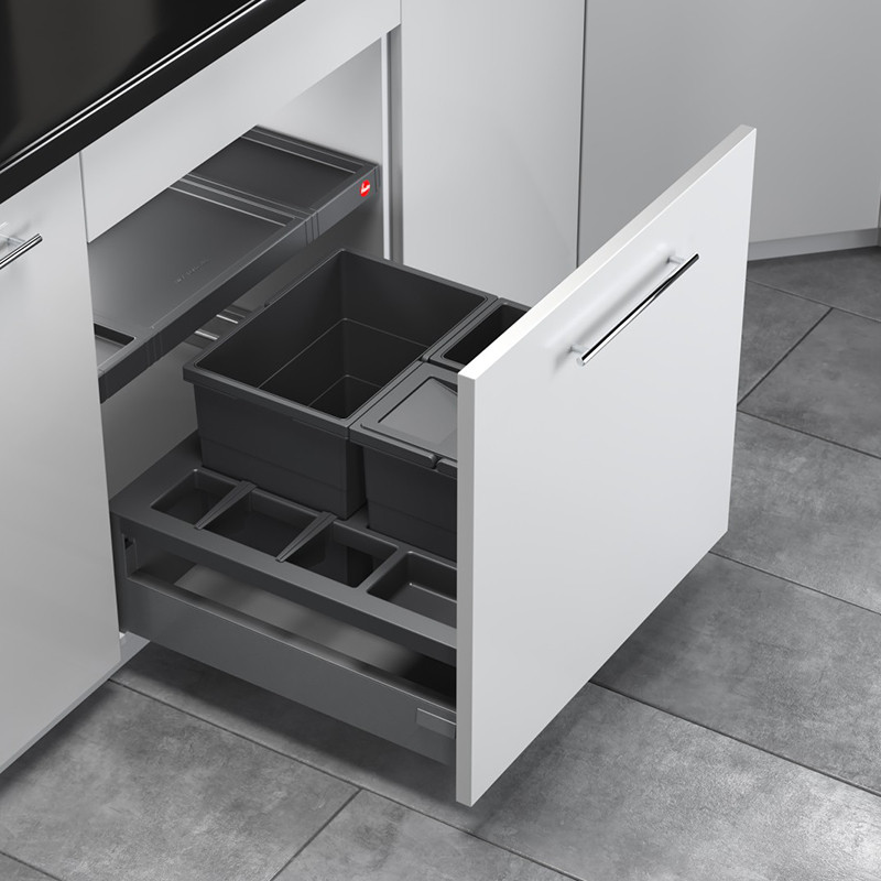 Sorter Hailo 600 SEPARATO-K 1x 18L 2x 8L V 340mm tmavosivá