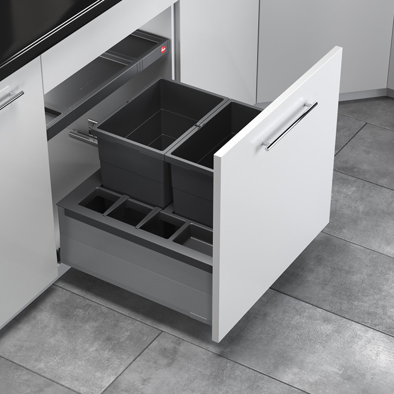 Sorter Hailo 600 SEPARATO-K 2x 20L V 395mm tmavosivá
