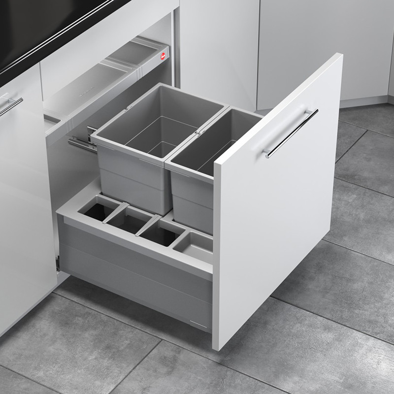 Sorter Hailo 600 SEPARATO-K 2x 20L V 395mm svetlosivá