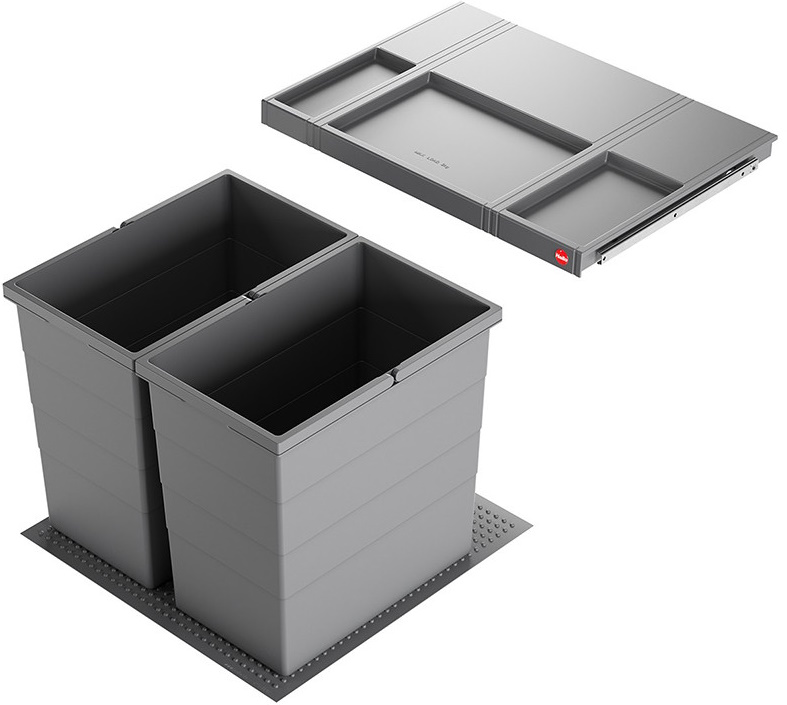 Sorter Hailo 600 ALLEGRO 380 2x 28L V 430mm tmavosivá