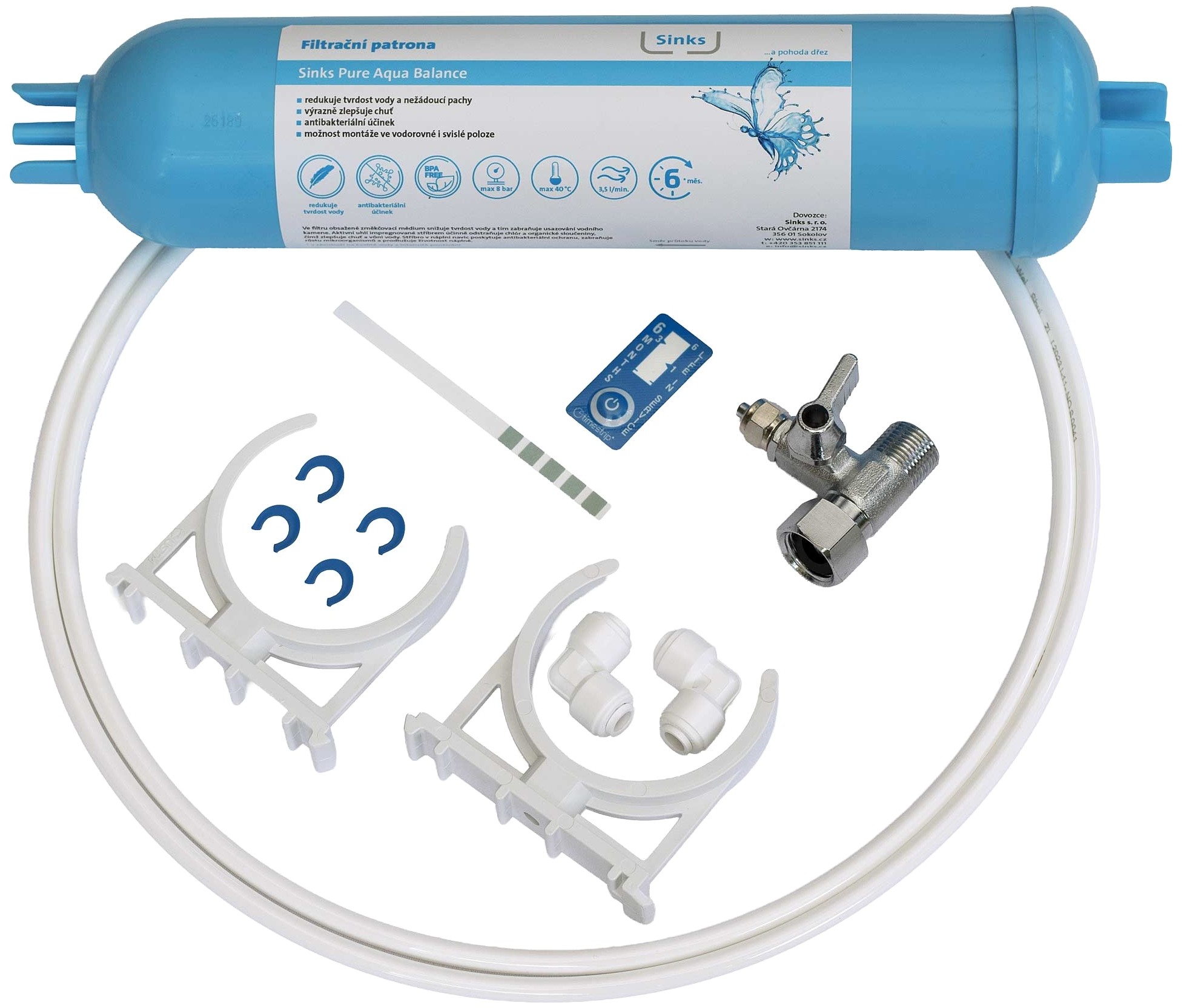 Drezová batéria Sinks Filtračný set Pure Aqua Balance